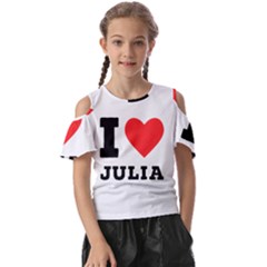 I Love Julia  Kids  Butterfly Cutout Tee by ilovewhateva