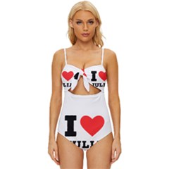 I Love Julia  Knot Front One-piece Swimsuit by ilovewhateva