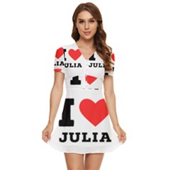 I Love Julia  V-neck High Waist Chiffon Mini Dress by ilovewhateva