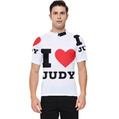 I Love Judy Men s Short Sleeve Rash Guard by ilovewhateva