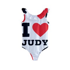 I Love Judy Kids  Frill Swimsuit by ilovewhateva