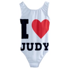 I Love Judy Kids  Cut-out Back One Piece Swimsuit by ilovewhateva