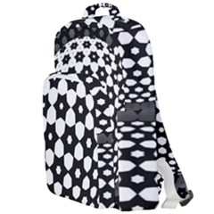 Sphere Spherical Circular Monochrome Circle Art Double Compartment Backpack by Jancukart