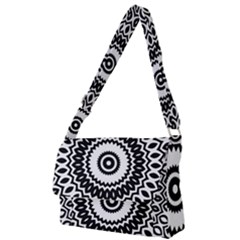 Circular Concentric Radial Symmetry Abstract Full Print Messenger Bag (s) by Jancukart