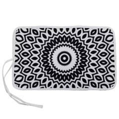 Circular Concentric Radial Symmetry Abstract Pen Storage Case (s) by Jancukart