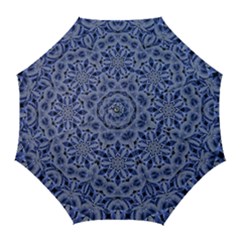 Mandala Pattern Rosette Kaleidoscope Abstract Golf Umbrellas by Jancukart