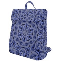 Mandala Pattern Rosette Kaleidoscope Abstract Flap Top Backpack by Jancukart