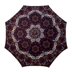 Rosette Kaleidoscope Mosaic Abstract Background Golf Umbrellas by Jancukart
