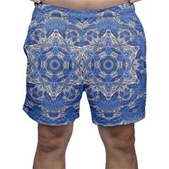 Mandala Rosette Kaleidoscope Abstract Background Men s Shorts