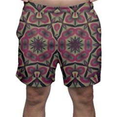 Mandala Rosette Pattern Kaleidoscope Abstract Men s Shorts