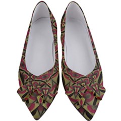 Mandala Rosette Pattern Kaleidoscope Abstract Women s Bow Heels by Jancukart