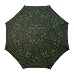 Mandala Rosette Kaleidoscope Floral Background Golf Umbrellas by Jancukart