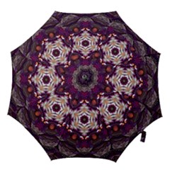 Rosette Kaleidoscope Mosaic Abstract Background Art Hook Handle Umbrellas (medium) by Jancukart