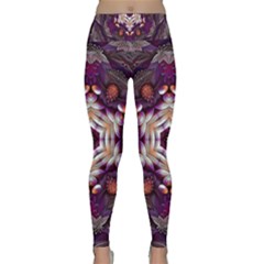 Rosette Kaleidoscope Mosaic Abstract Background Art Lightweight Velour Classic Yoga Leggings by Jancukart