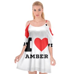 I Love Amber Cutout Spaghetti Strap Chiffon Dress by ilovewhateva