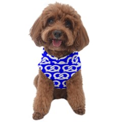 Blue Pretzel Illustrations Pattern Dog Sweater by GardenOfOphir