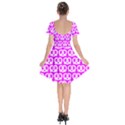 Pink Pretzel Illustrations Pattern Short Sleeve Bardot Dress View2