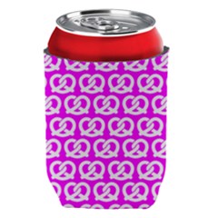 Pink Pretzel Illustrations Pattern Can Holder by GardenOfOphir