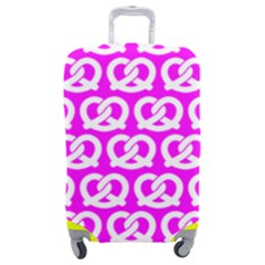 Pink Pretzel Illustrations Pattern Luggage Cover (medium) by GardenOfOphir