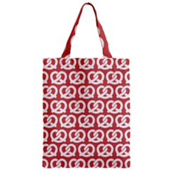 Trendy Pretzel Illustrations Pattern Zipper Classic Tote Bag by GardenOfOphir