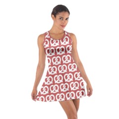 Trendy Pretzel Illustrations Pattern Cotton Racerback Dress by GardenOfOphir