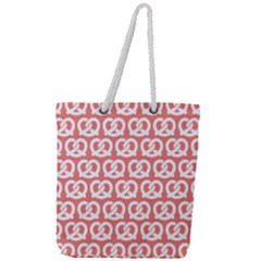 Chic Pretzel Illustrations Pattern Full Print Rope Handle Tote (large) by GardenOfOphir