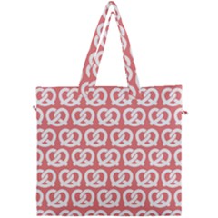 Chic Pretzel Illustrations Pattern Canvas Travel Bag by GardenOfOphir