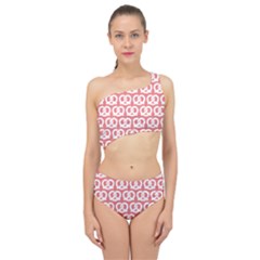 Chic Pretzel Illustrations Pattern Spliced Up Two Piece Swimsuit by GardenOfOphir