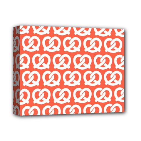 Coral Pretzel Illustrations Pattern Deluxe Canvas 14  X 11  (stretched) by GardenOfOphir