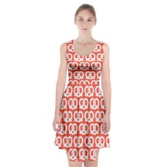 Coral Pretzel Illustrations Pattern Racerback Midi Dress by GardenOfOphir