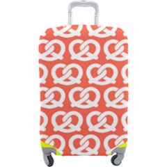 Coral Pretzel Illustrations Pattern Luggage Cover (large) by GardenOfOphir