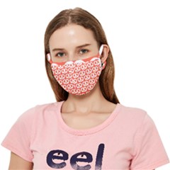 Coral Pretzel Illustrations Pattern Crease Cloth Face Mask (adult) by GardenOfOphir