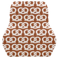 Brown Pretzel Illustrations Pattern Car Seat Back Cushion  by GardenOfOphir