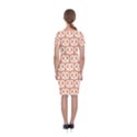 Salmon Pretzel Illustrations Pattern Classic Short Sleeve Midi Dress View2