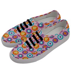 Chic Floral Pattern Men s Classic Low Top Sneakers by GardenOfOphir