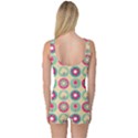 Chic Floral Pattern One Piece Boyleg Swimsuit View2