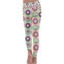 Chic Floral Pattern Kids  Lightweight Velour Classic Yoga Leggings View4