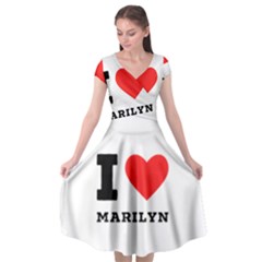 I Love Marilyn Cap Sleeve Wrap Front Dress by ilovewhateva