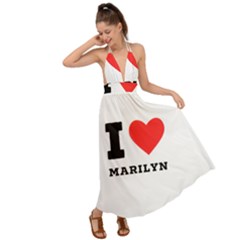 I Love Marilyn Backless Maxi Beach Dress by ilovewhateva