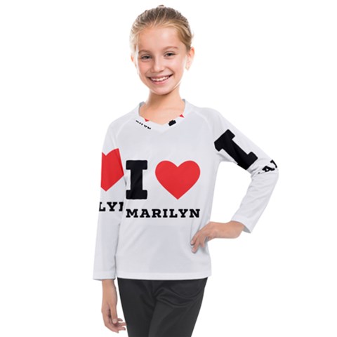 I Love Marilyn Kids  Long Mesh Tee by ilovewhateva