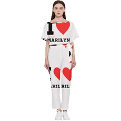 I Love Marilyn Batwing Lightweight Chiffon Jumpsuit by ilovewhateva