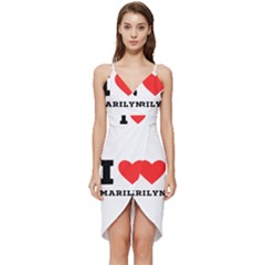 I Love Marilyn Wrap Frill Dress by ilovewhateva