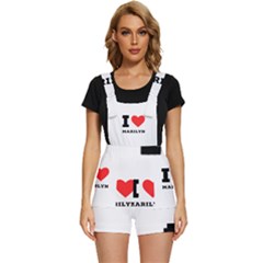 I Love Marilyn Short Overalls by ilovewhateva