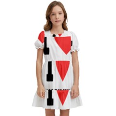 I Love Marilyn Kids  Puff Sleeved Dress by ilovewhateva