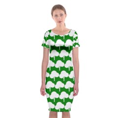 Tree Illustration Gifts Classic Short Sleeve Midi Dress