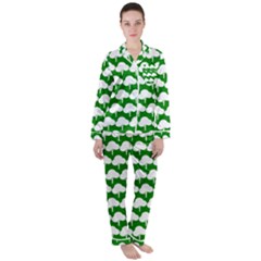 Tree Illustration Gifts Women s Long Sleeve Satin Pajamas Set	