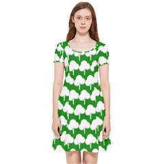 Tree Illustration Gifts Inside Out Cap Sleeve Dress