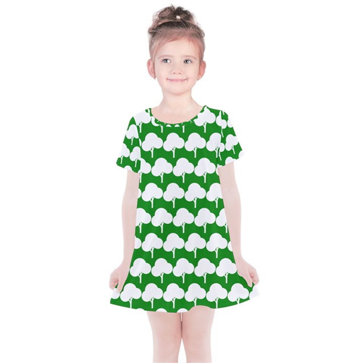 Tree Illustration Gifts Kids  Simple Cotton Dress