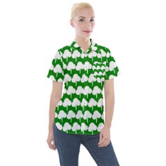 Tree Illustration Gifts Women s Short Sleeve Pocket Shirt