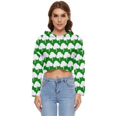 Tree Illustration Gifts Women s Lightweight Cropped Hoodie